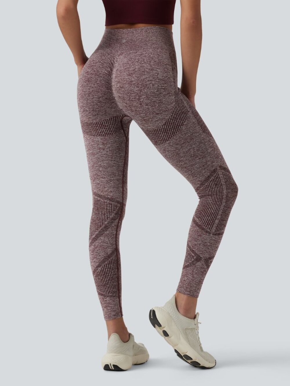 3 Pack OneForm Seamless Flow High Waisted Heather Yoga Leggings - L - Picture 3 of 4